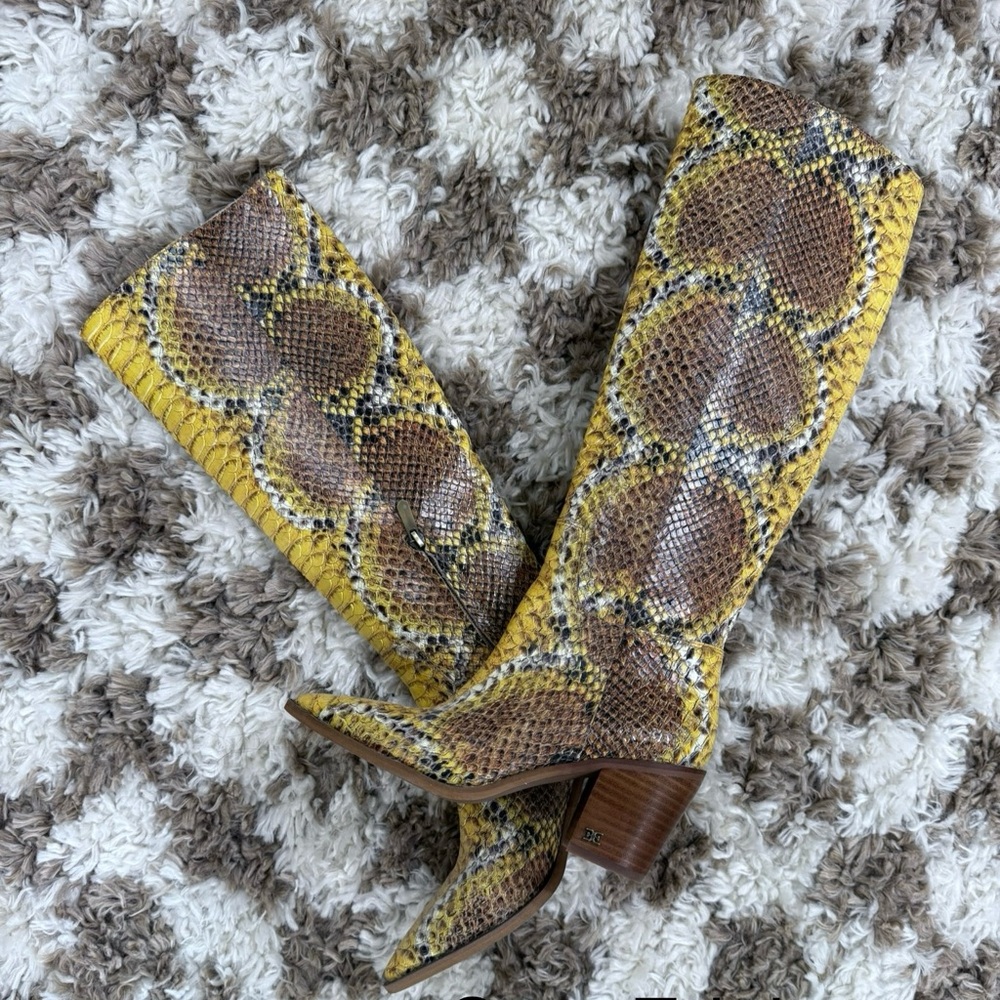 Sam edelman snakeskin boots